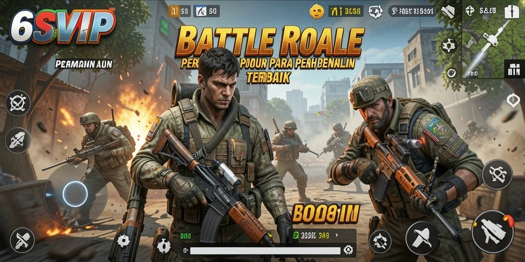 Tangkapan layar dari gameplay seru 6SVIP di arena pertarungan.