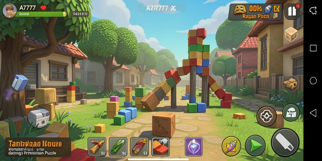 Tampilan gameplay A7777 yang menarik dan penuh tantangan puzzle.