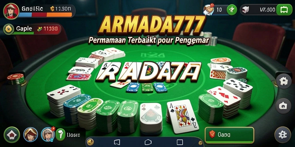 Tampilan gameplay seru dari ARMADA777 saat bermain Gaple.