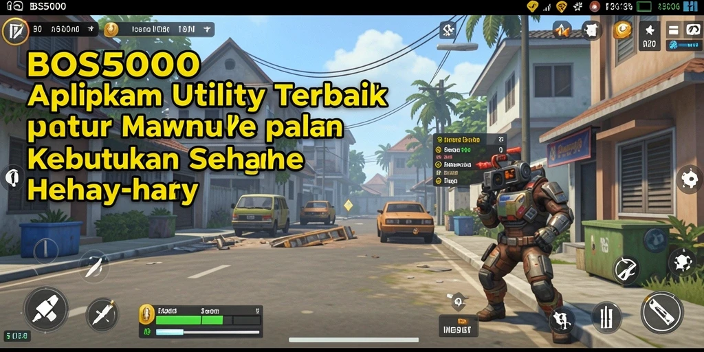 Tampilan antarmuka intuitif dari aplikasi BOS5000.