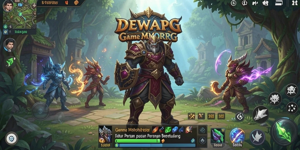 Screenshot DEWAPG menampilkan aksi pertarungan mendebarkan dalam dunia MMORPG.