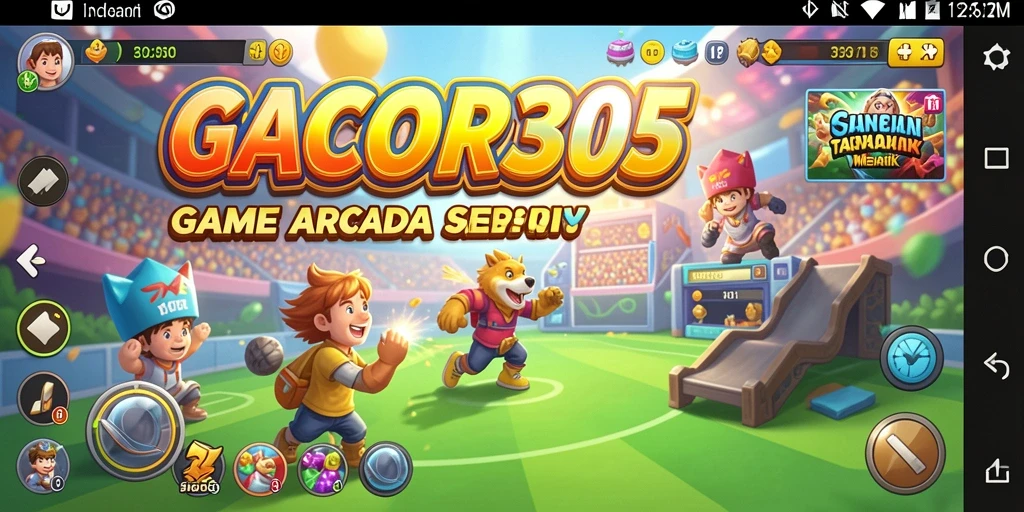 Screenshot gameplay GACOR305 dengan tantangan Arcade yang seru.