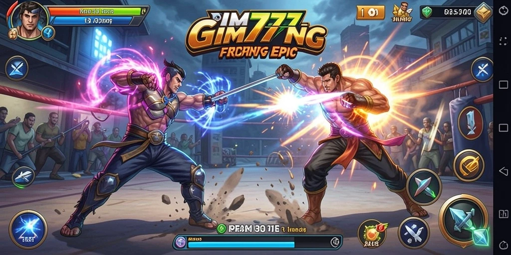 Gameplay GIM777 menampilkan pertarungan epik dengan karakter ikonik.