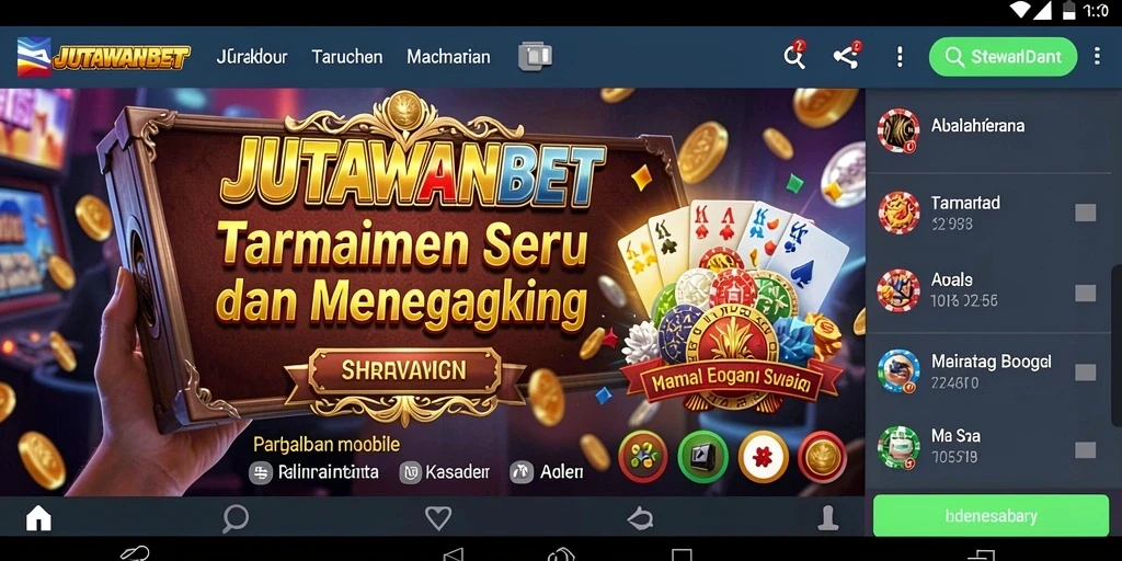 Tampilan menarik dari gameplay JUTAWANBET yang menegangkan.