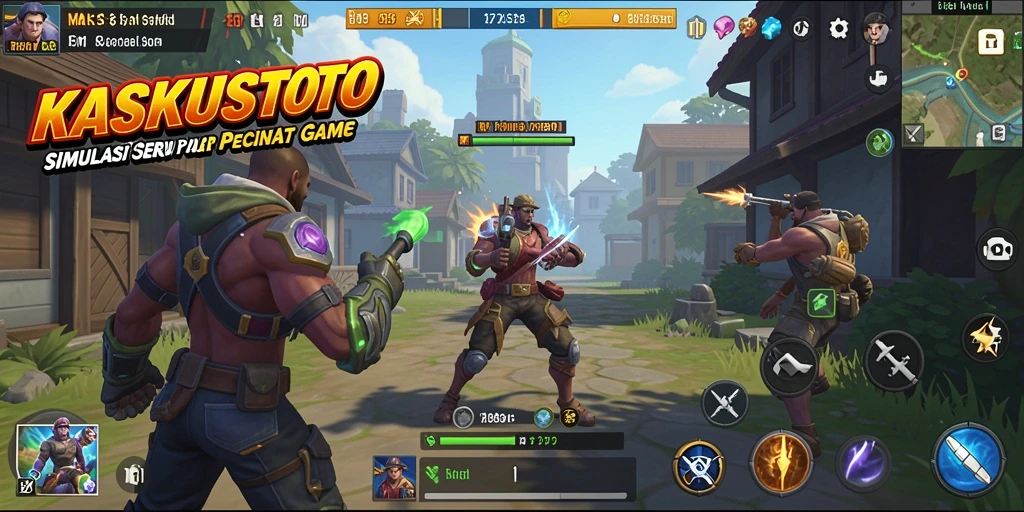 Screenshot gameplay KASKUSTOTO menampilkan aksi seru dan interaksi pemain.