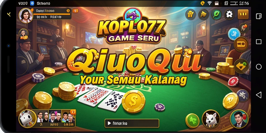 Tampilan permainan QiuQiu yang seru dalam KOPLO77.