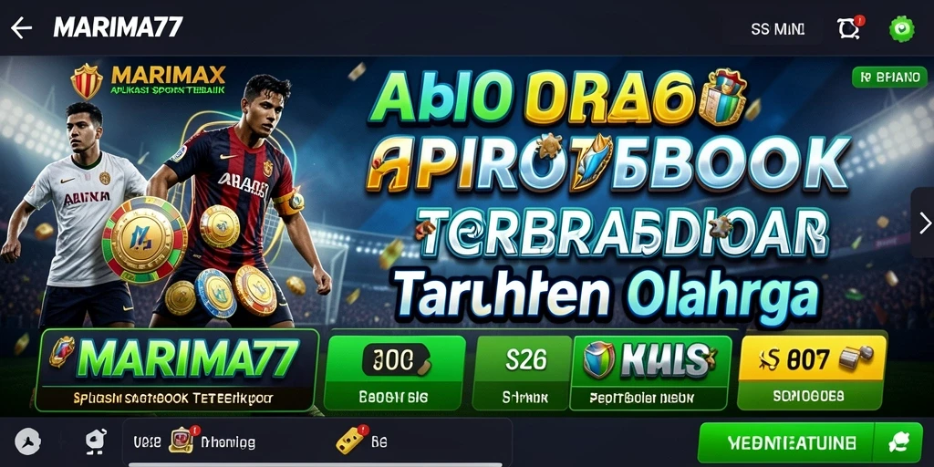Tampilan utama gameplay MARIMA77 dengan berbagai opsi taruhan olahraga.