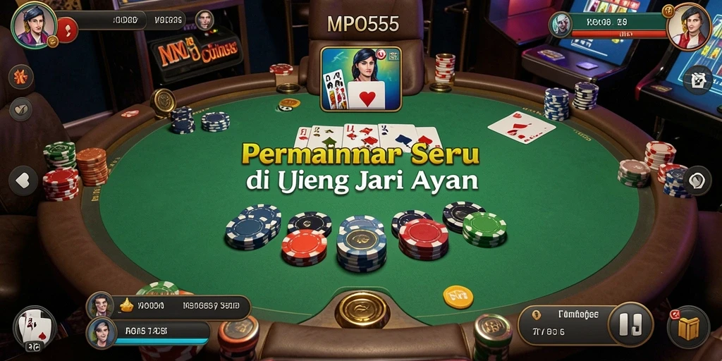 Tampilan gameplay seru dari MPO555 di Poker.