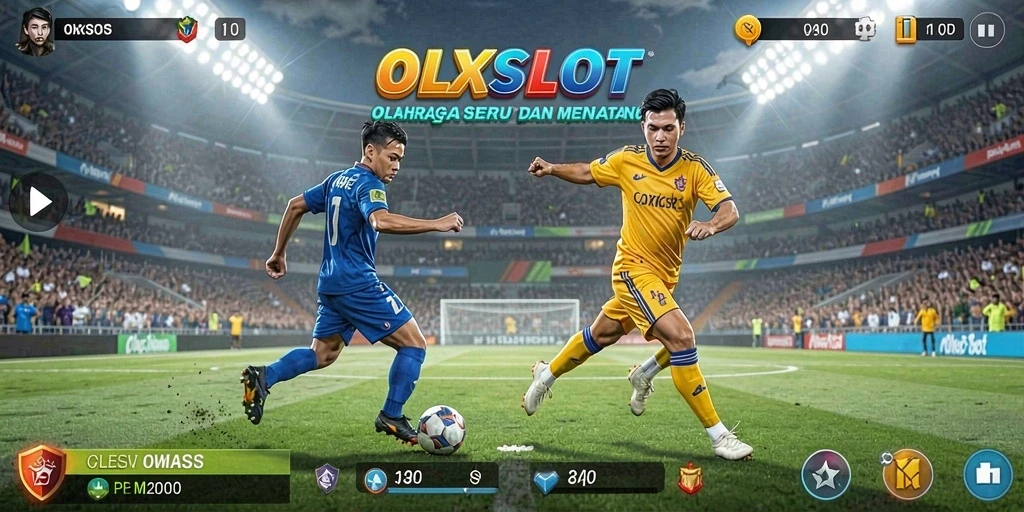 Tangkapan layar gameplay OLXSLOT yang menampilkan aksi olahraga seru.