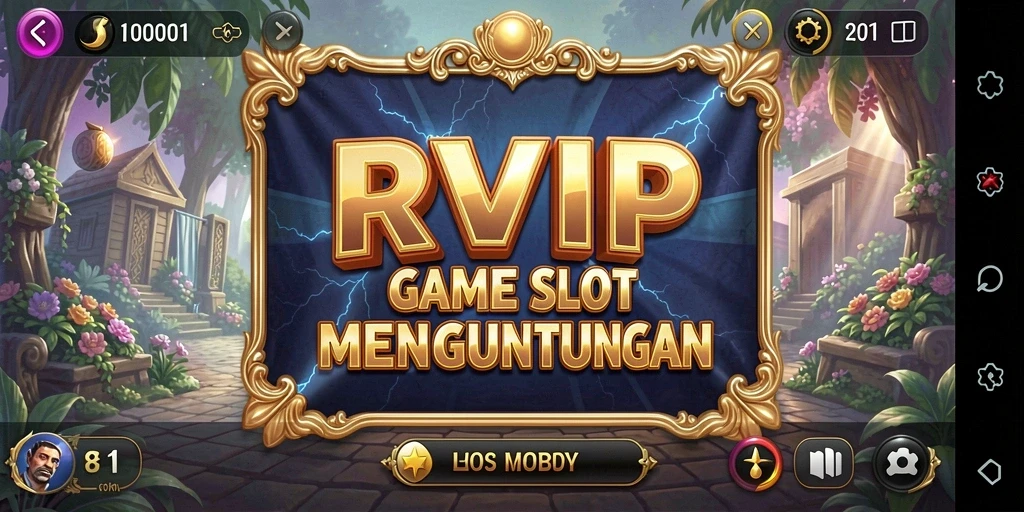 Gameplay RVIP yang menakjubkan dengan grafis slot yang berwarna-warni.