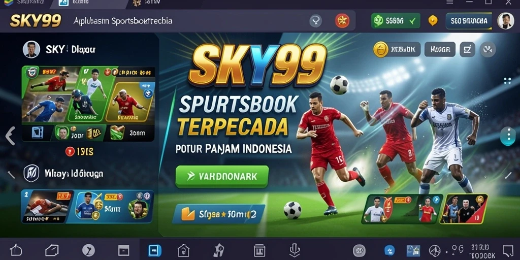 Tampilan gameplay sportsbook di aplikasi SKY99 saat bertaruh.