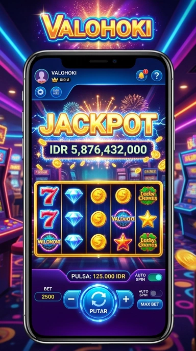Tampilan antarmuka pengguna pada aplikasi Valohoki yang menarik dan sederhana.